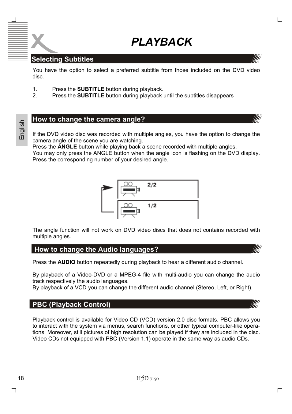 Playback | Xoro HSD 7150 User Manual | Page 58 / 158