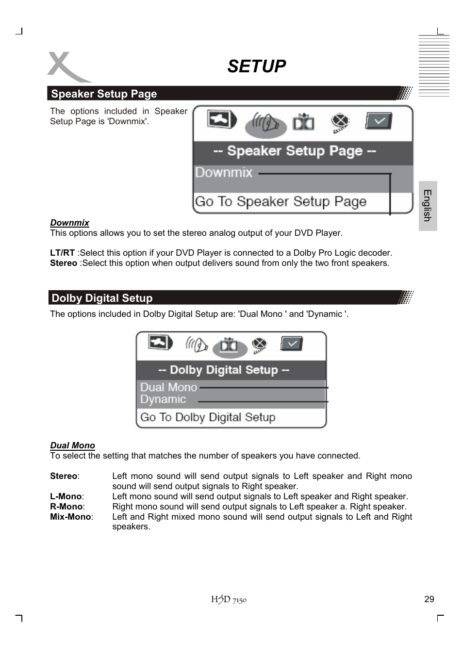 Setup | Xoro HSD 7150 User Manual | Page 69 / 158