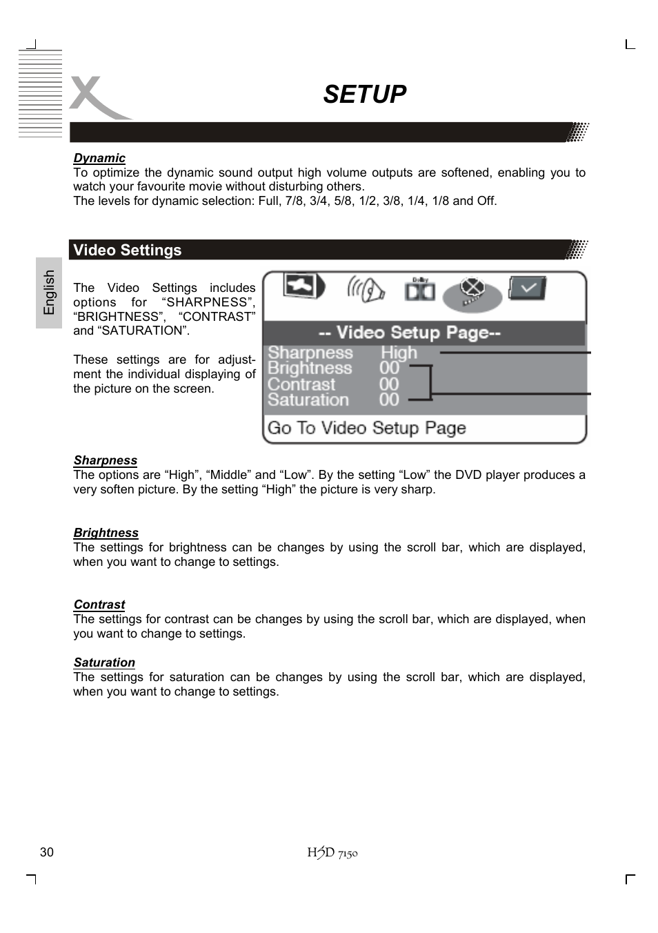 Setup | Xoro HSD 7150 User Manual | Page 70 / 158
