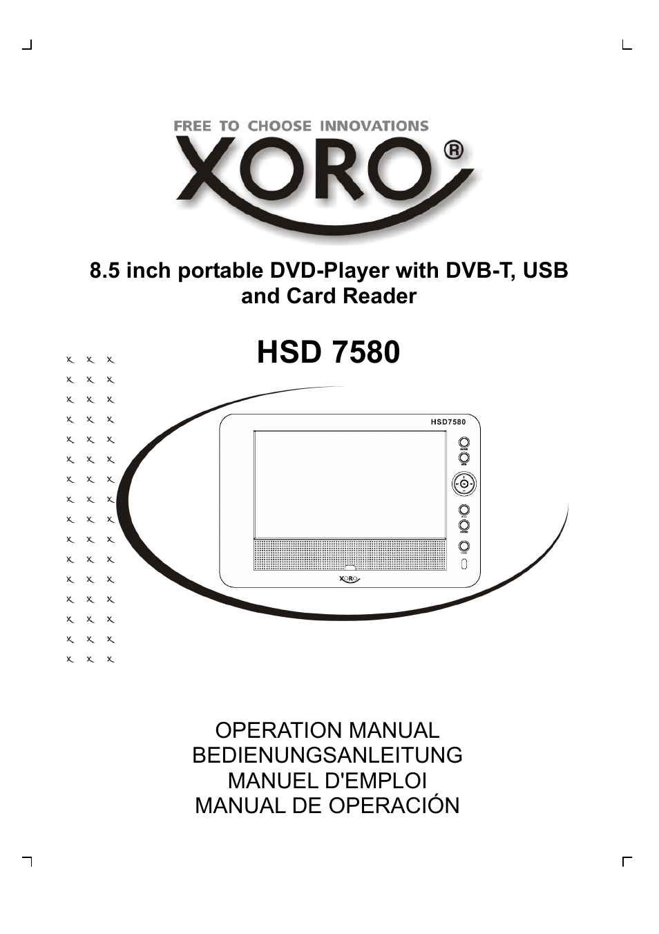 Xoro HSD 7580 User Manual | 212 pages