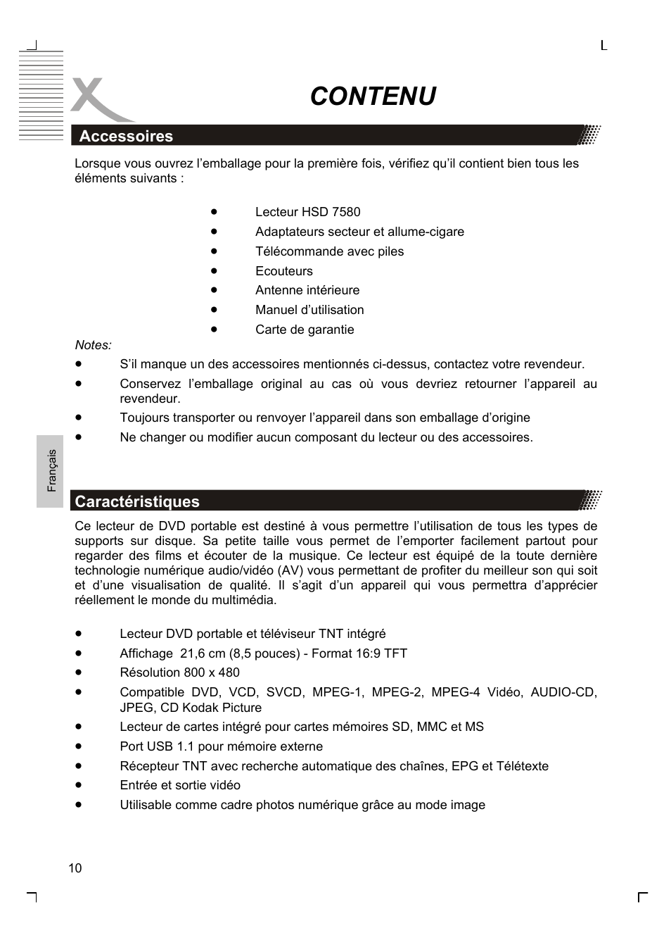 Contenu | Xoro HSD 7580 User Manual | Page 114 / 212