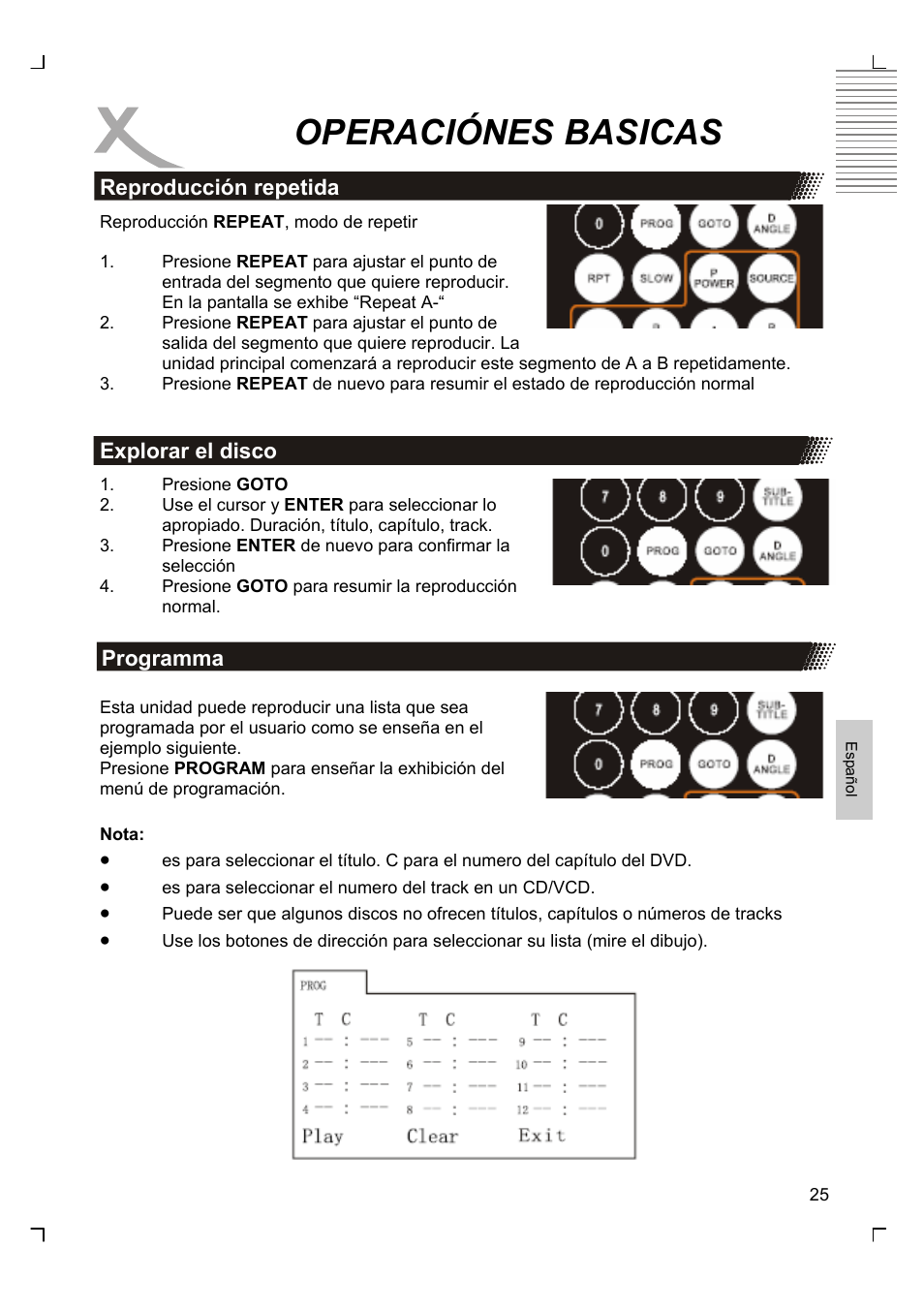 Operaciónes basicas | Xoro HSD 7580 User Manual | Page 179 / 212