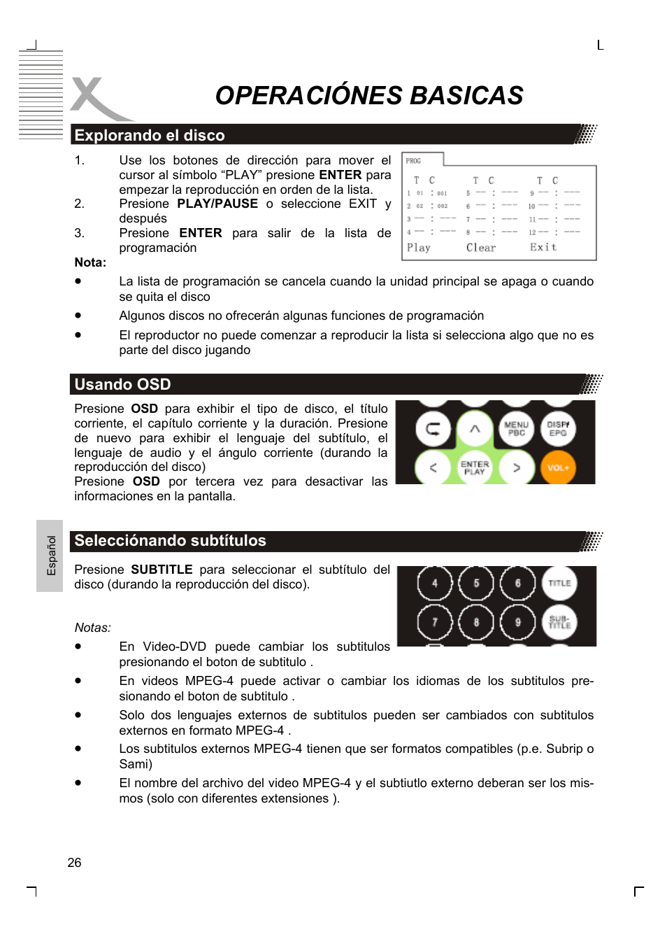 Operaciónes basicas | Xoro HSD 7580 User Manual | Page 180 / 212