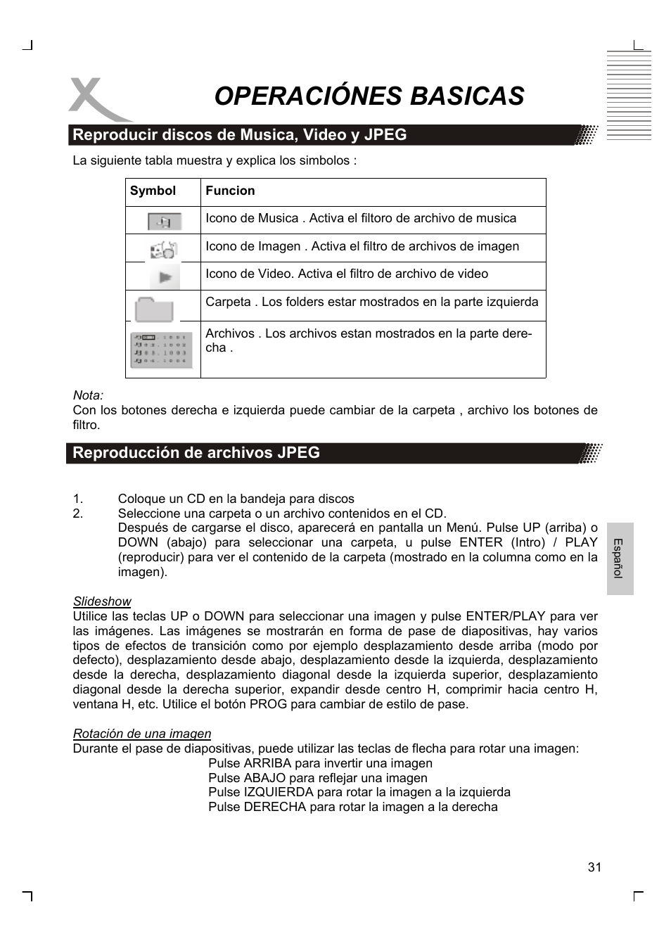 Operaciónes basicas | Xoro HSD 7580 User Manual | Page 185 / 212
