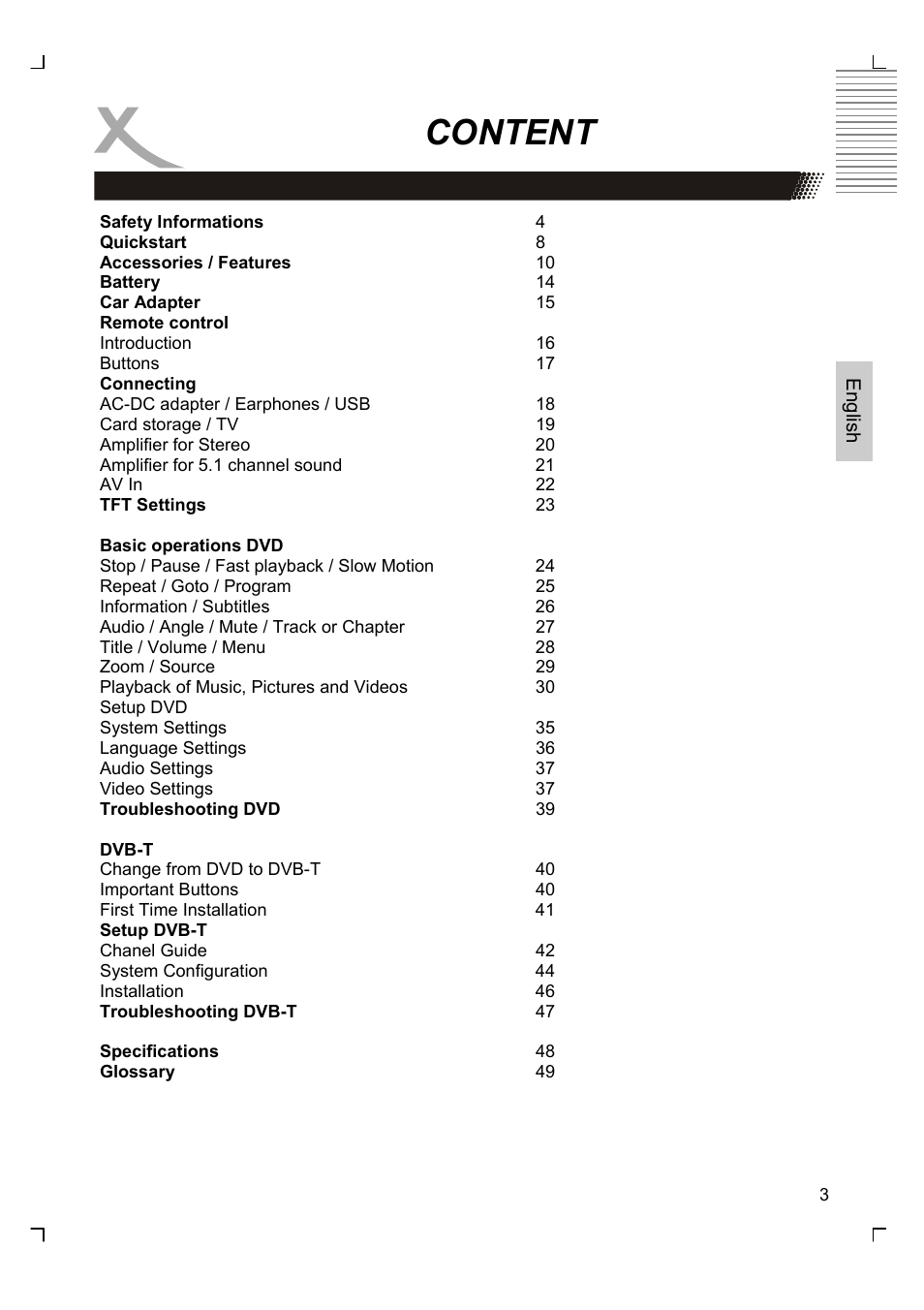 Content | Xoro HSD 7580 User Manual | Page 55 / 212
