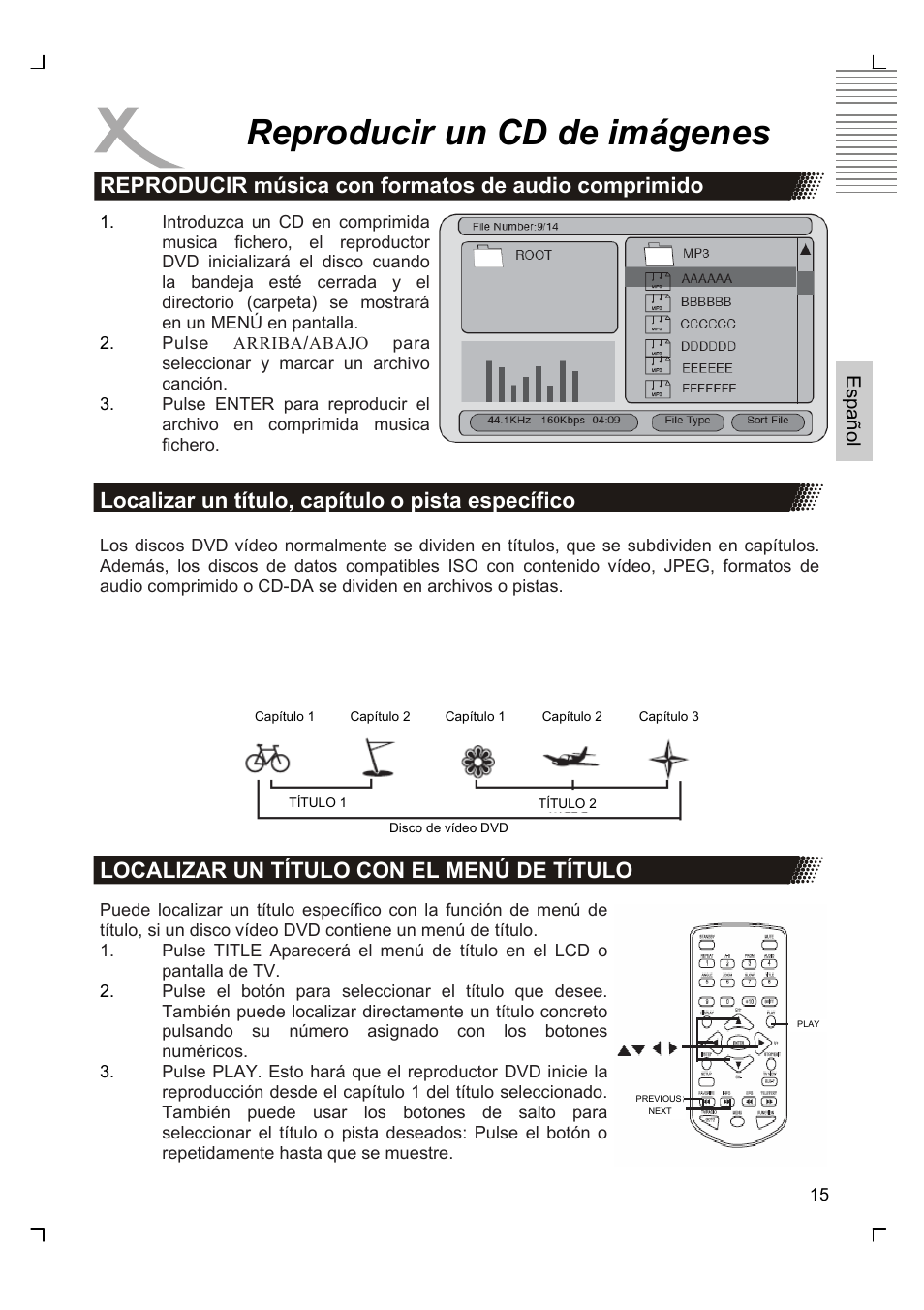 Reproducir un cd de imágenes | Xoro HSD 7570 User Manual | Page 101 / 114