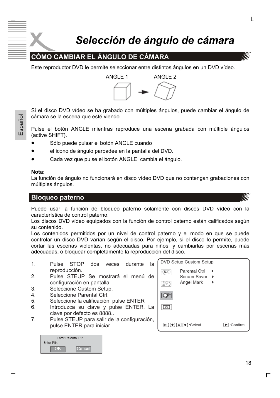 Selección de ángulo de cámara | Xoro HSD 7570 User Manual | Page 104 / 114