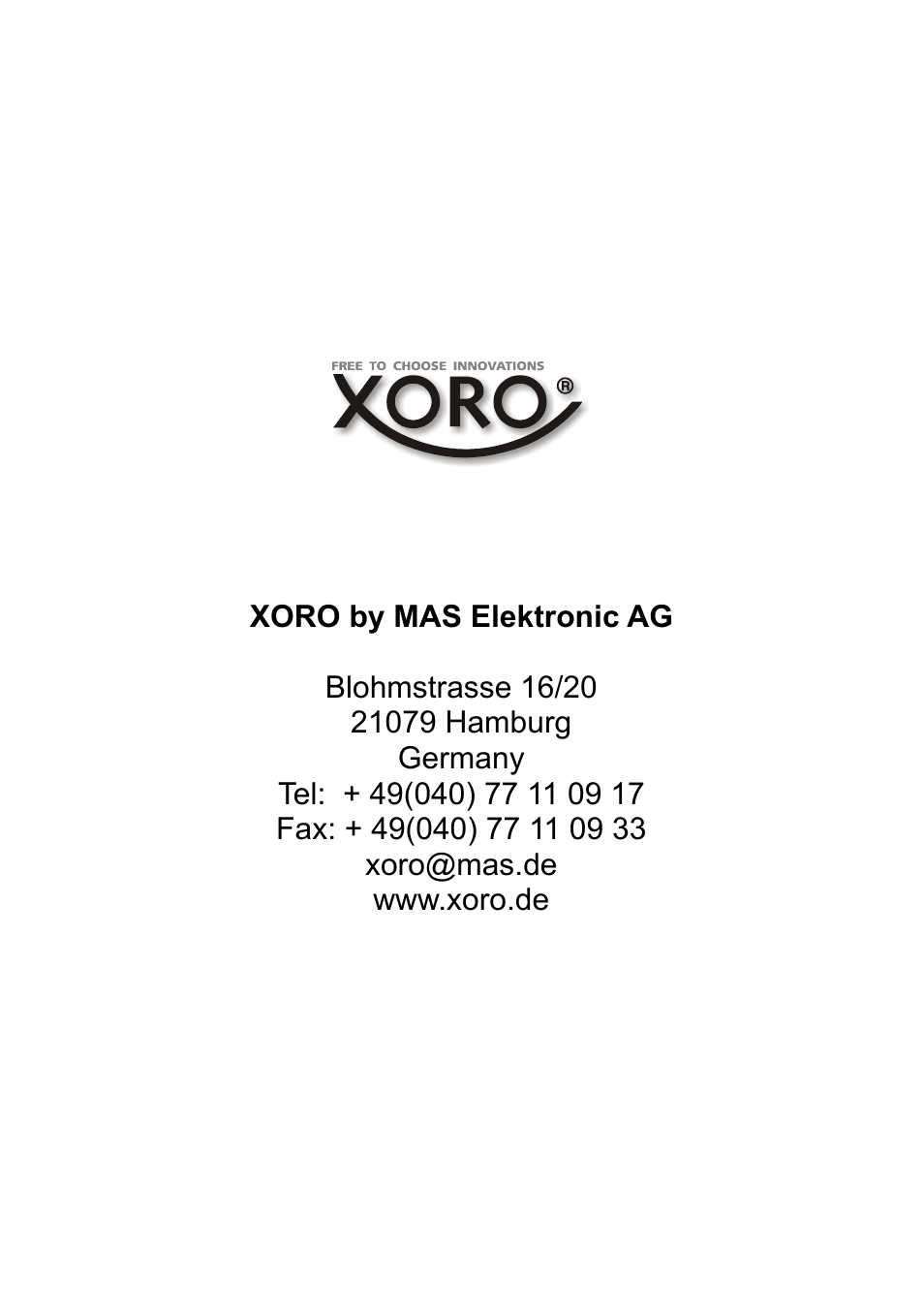 Xoro HSD 7570 User Manual | Page 114 / 114