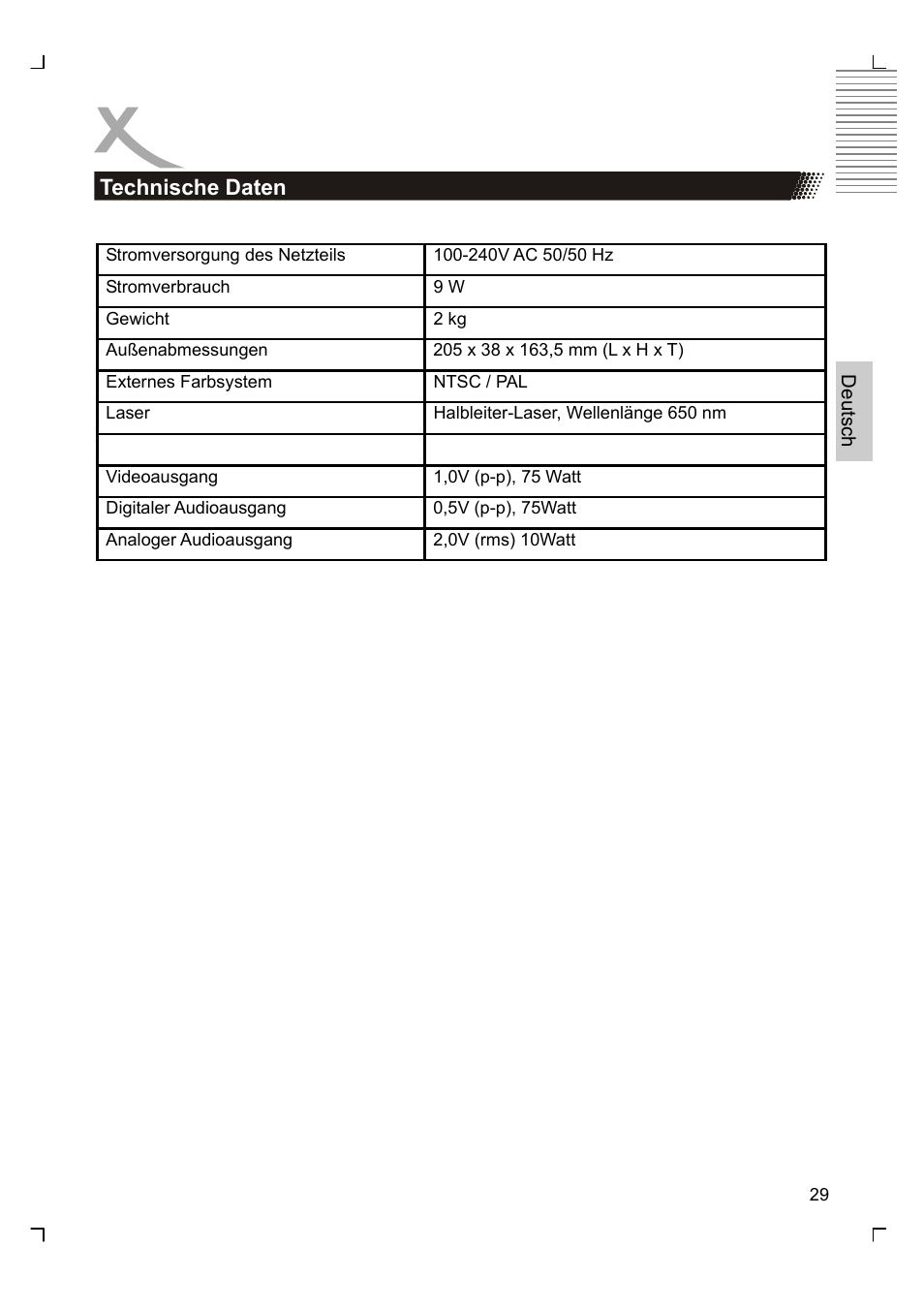 Xoro HSD 7570 User Manual | Page 29 / 114