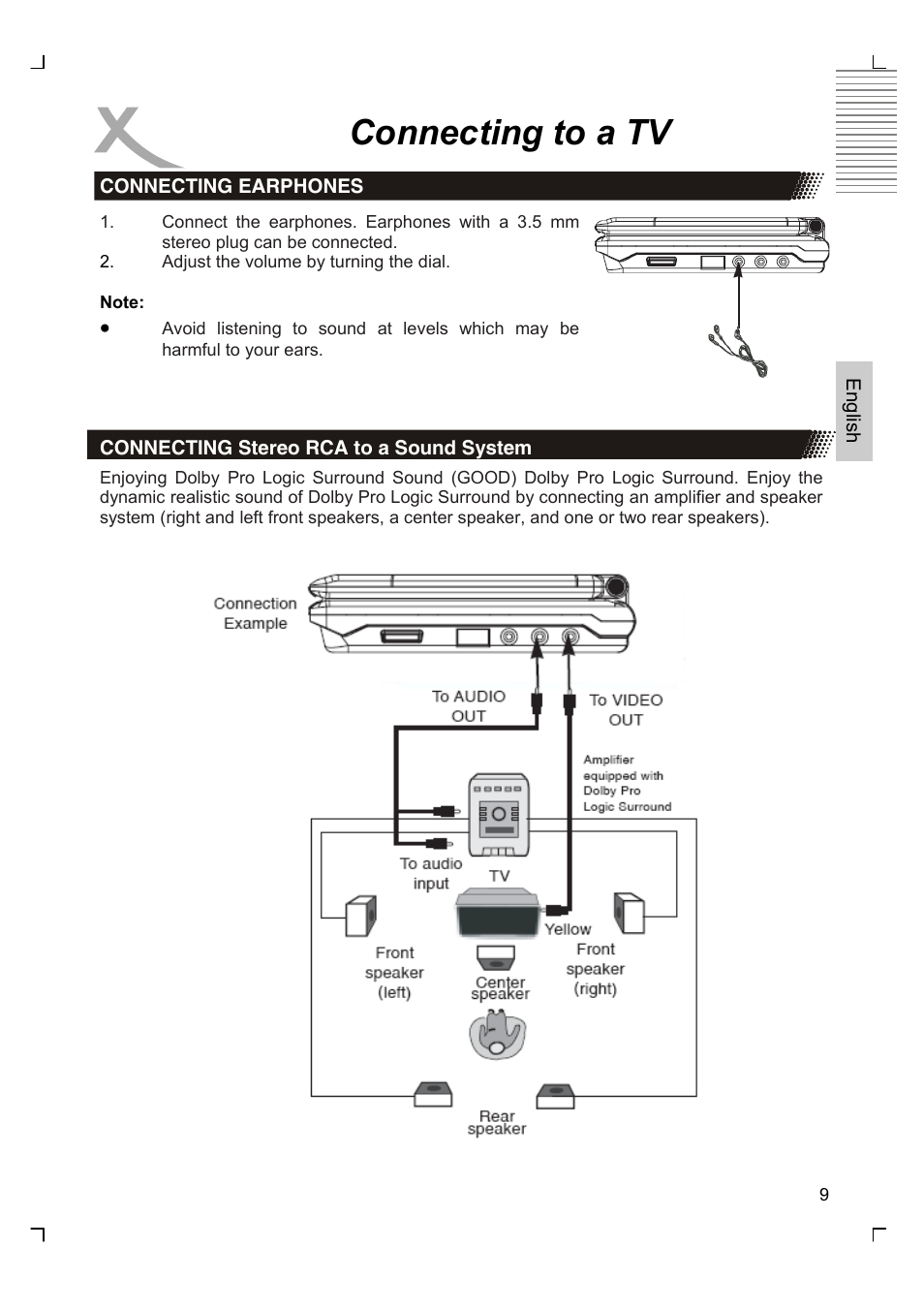 Connecting to a tv | Xoro HSD 7570 User Manual | Page 39 / 114
