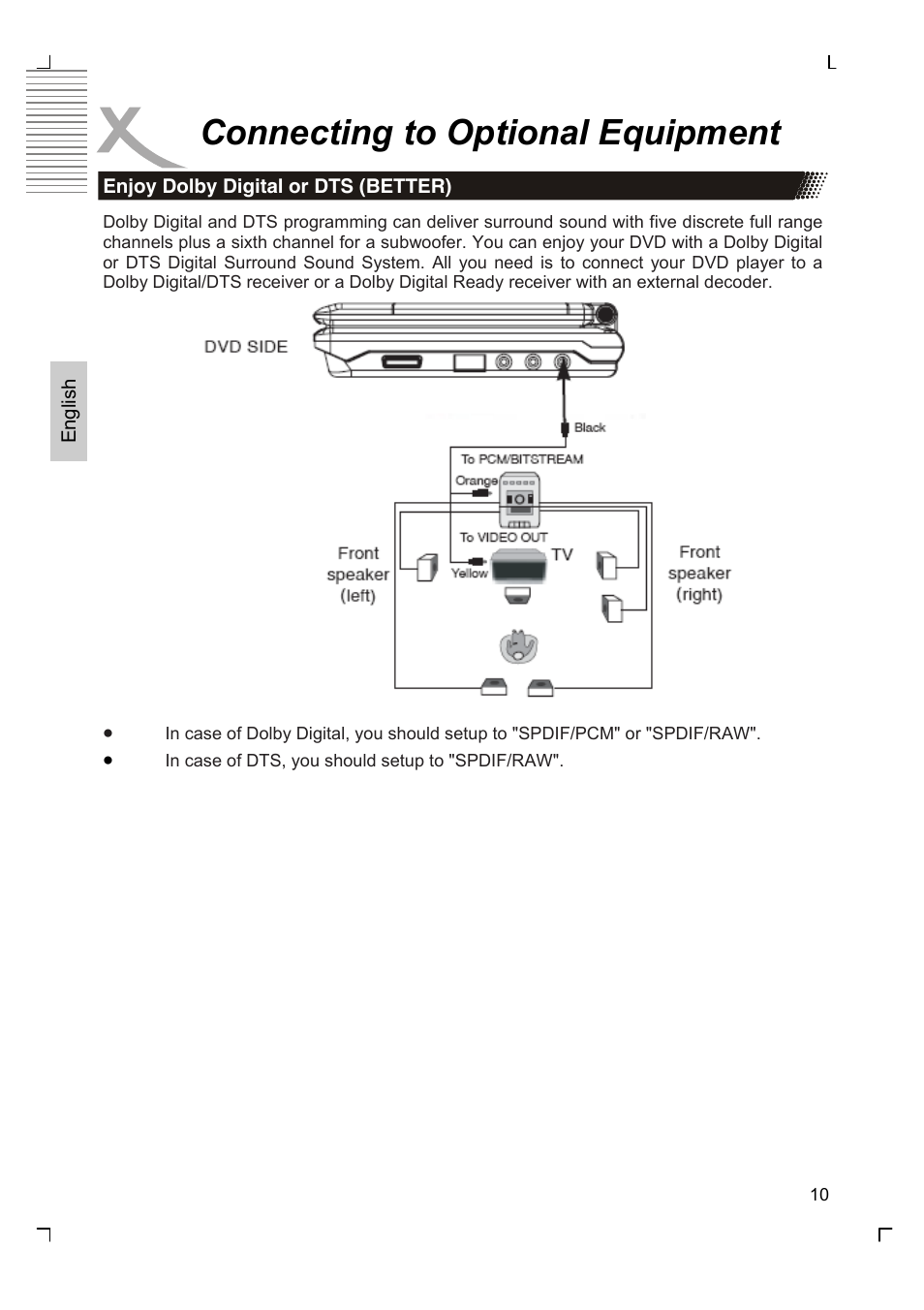 Connecting to optional equipment | Xoro HSD 7570 User Manual | Page 40 / 114