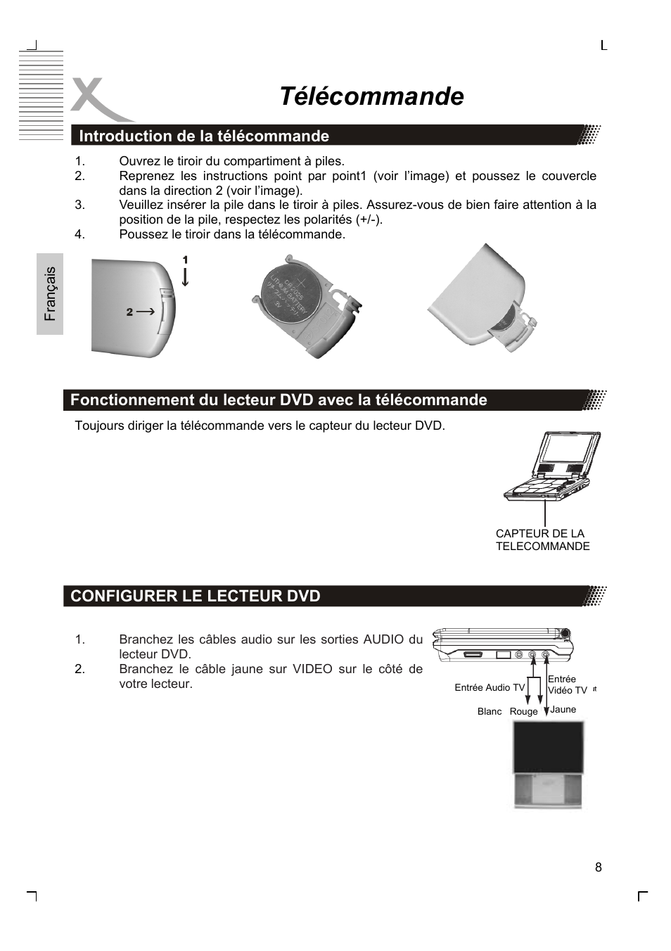 Télécommande | Xoro HSD 7570 User Manual | Page 66 / 114