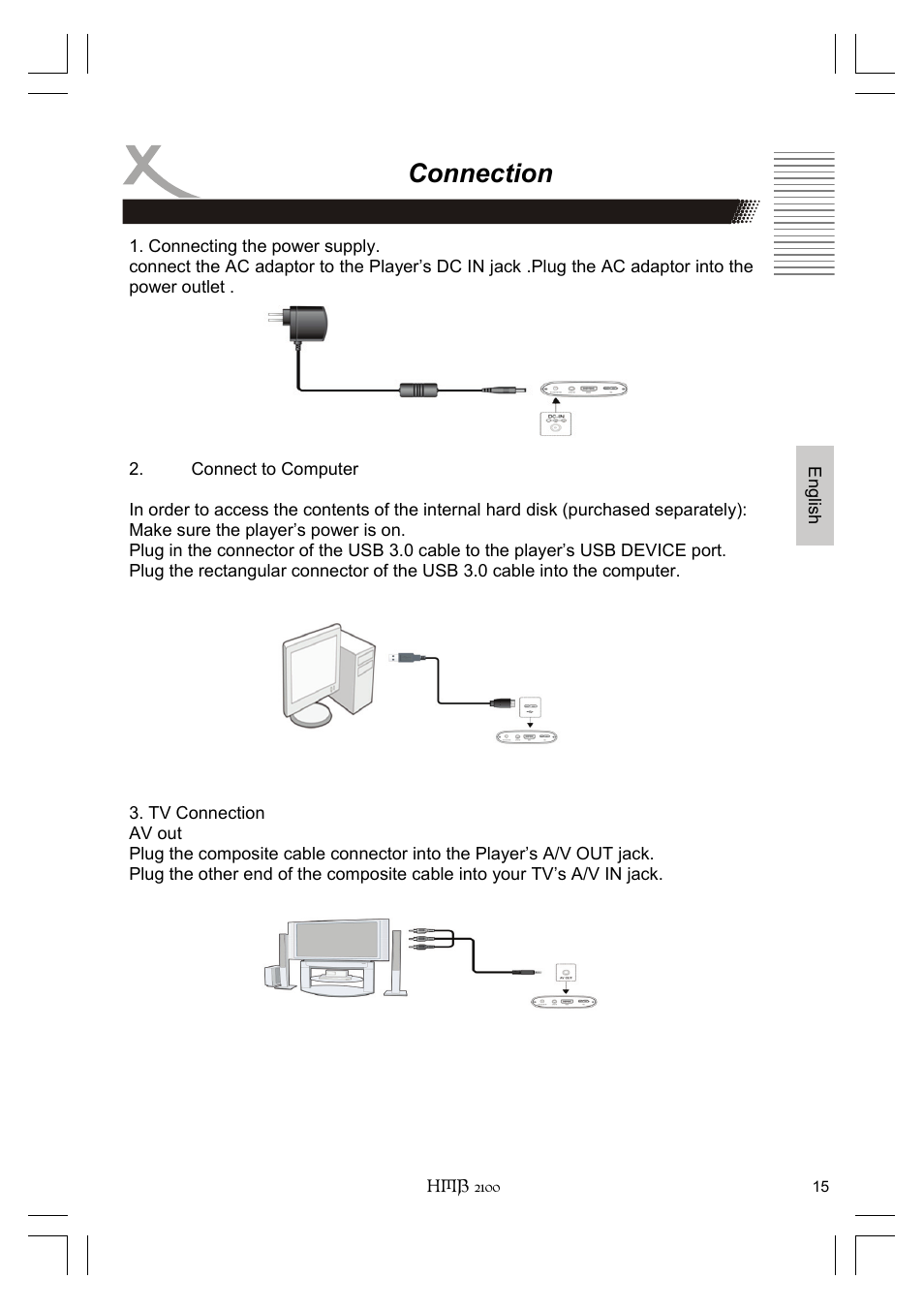 Connection | Xoro HMB 2100 User Manual | Page 47 / 98