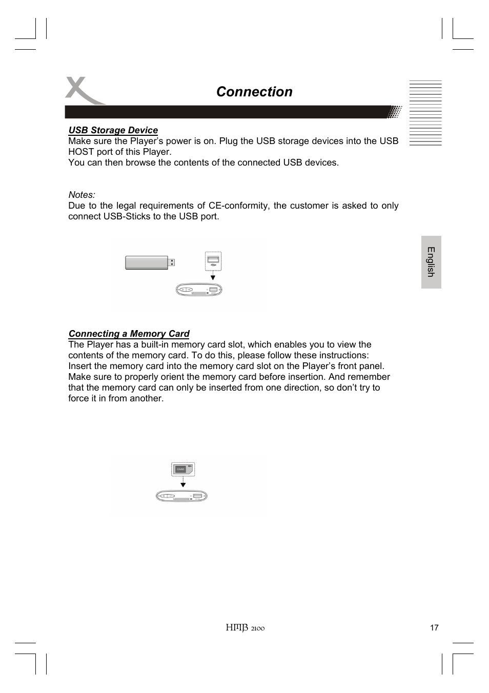 Connection | Xoro HMB 2100 User Manual | Page 49 / 98