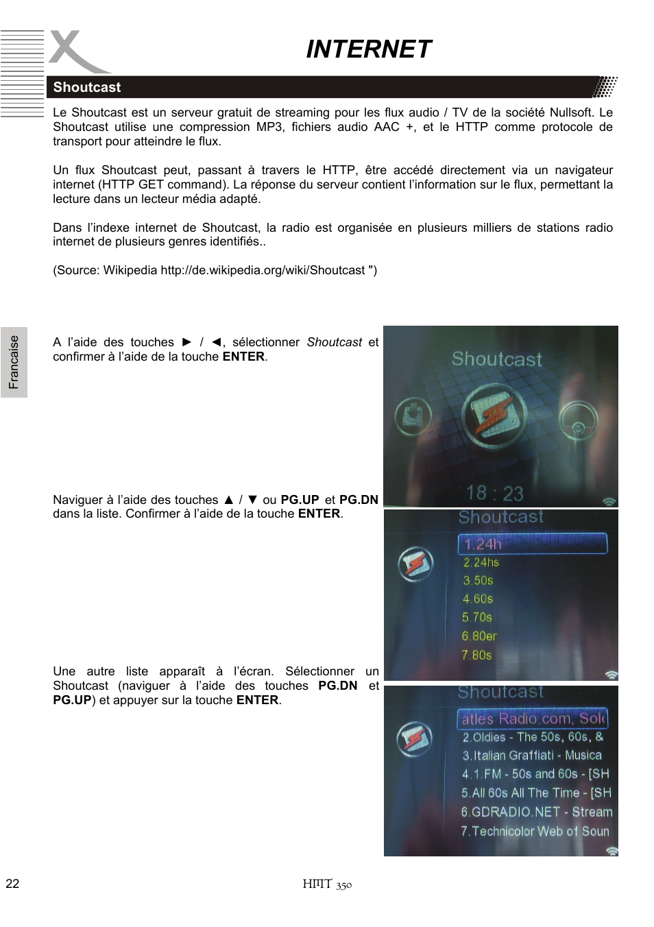 Internet | Xoro HMT 350 User Manual | Page 102 / 124