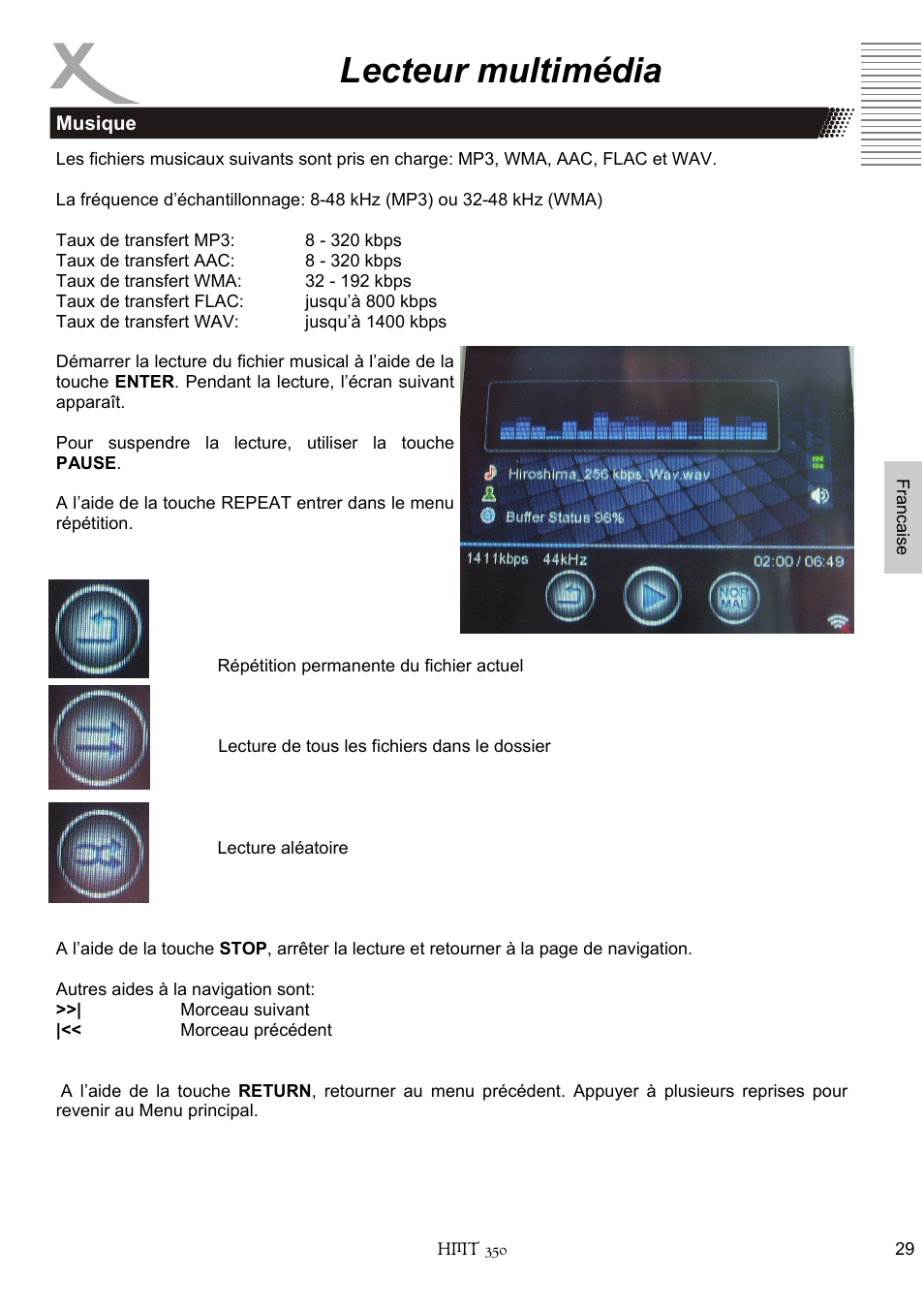 Lecteur multimédia | Xoro HMT 350 User Manual | Page 109 / 124