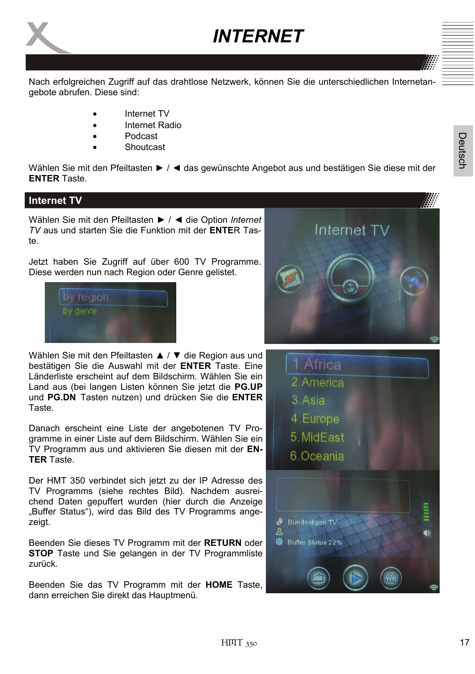 Internet | Xoro HMT 350 User Manual | Page 17 / 124