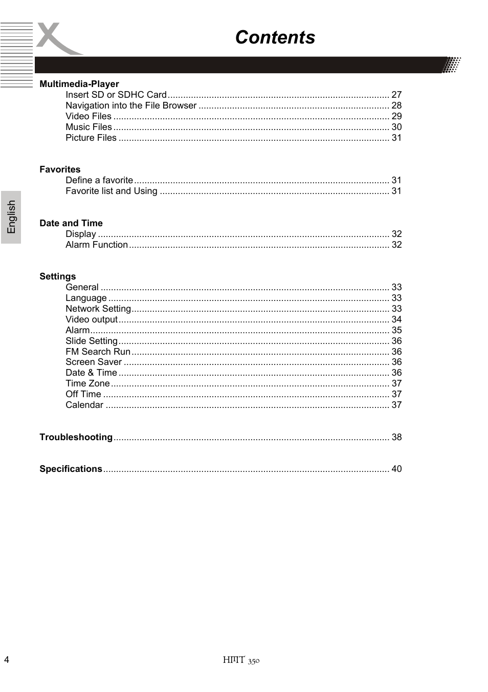 Xoro HMT 350 User Manual | Page 44 / 124