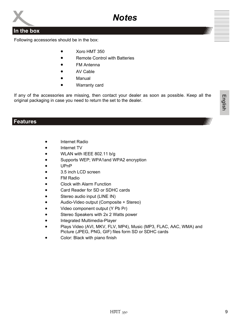 Xoro HMT 350 User Manual | Page 49 / 124