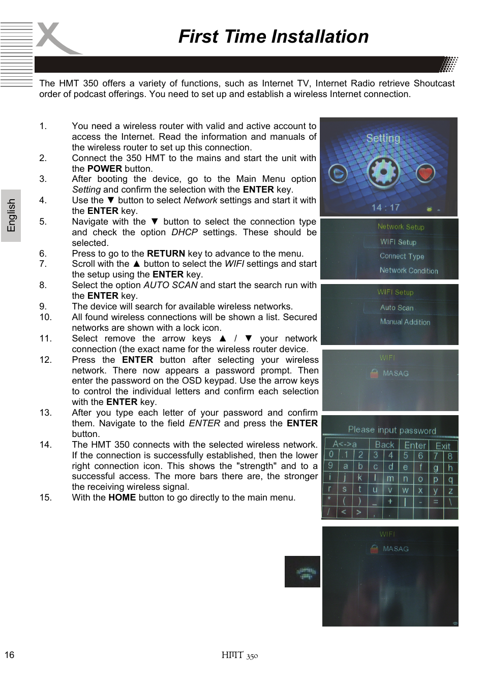 First time installation | Xoro HMT 350 User Manual | Page 56 / 124