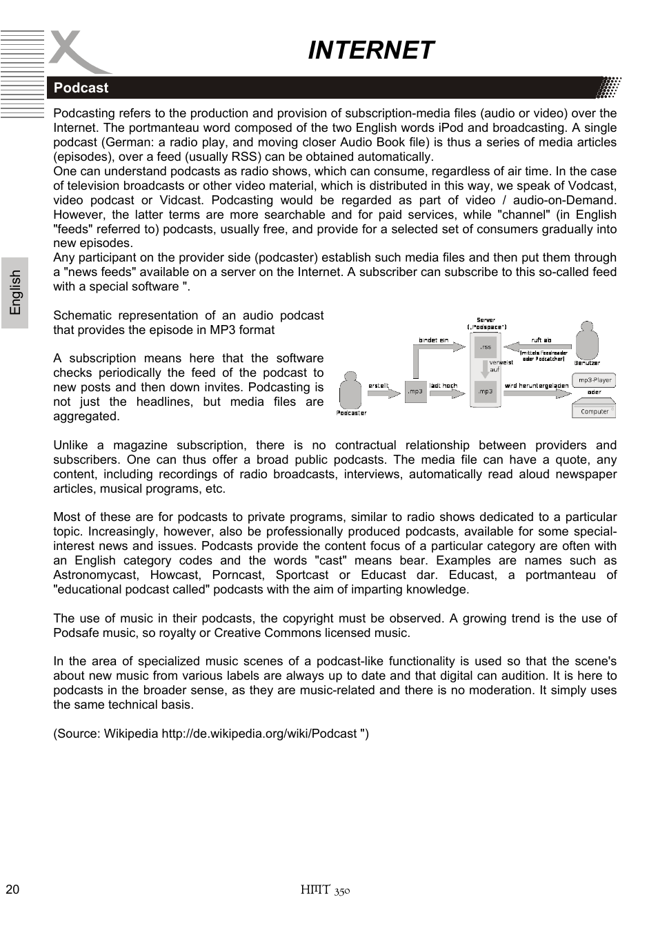 Internet | Xoro HMT 350 User Manual | Page 60 / 124