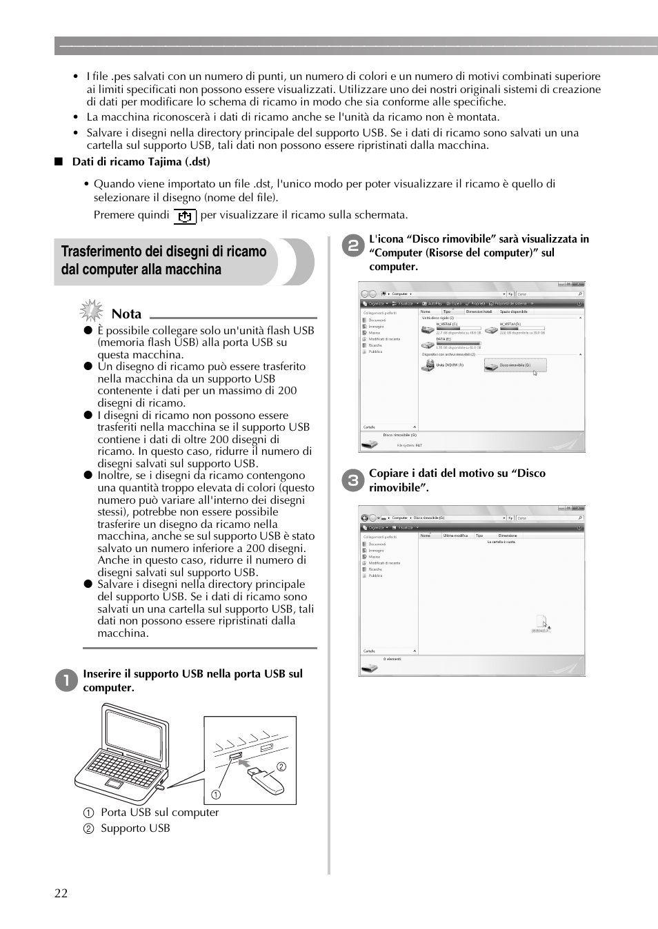 Nota | Brother PE-770 User Manual | Page 24 / 40