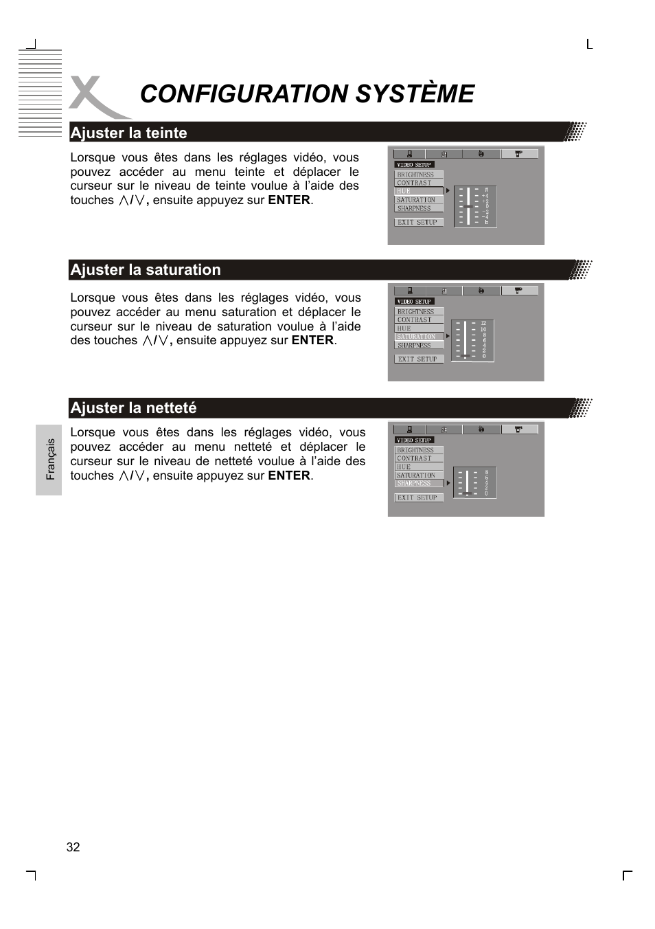 Configuration système | Xoro HMD 900 User Manual | Page 108 / 158