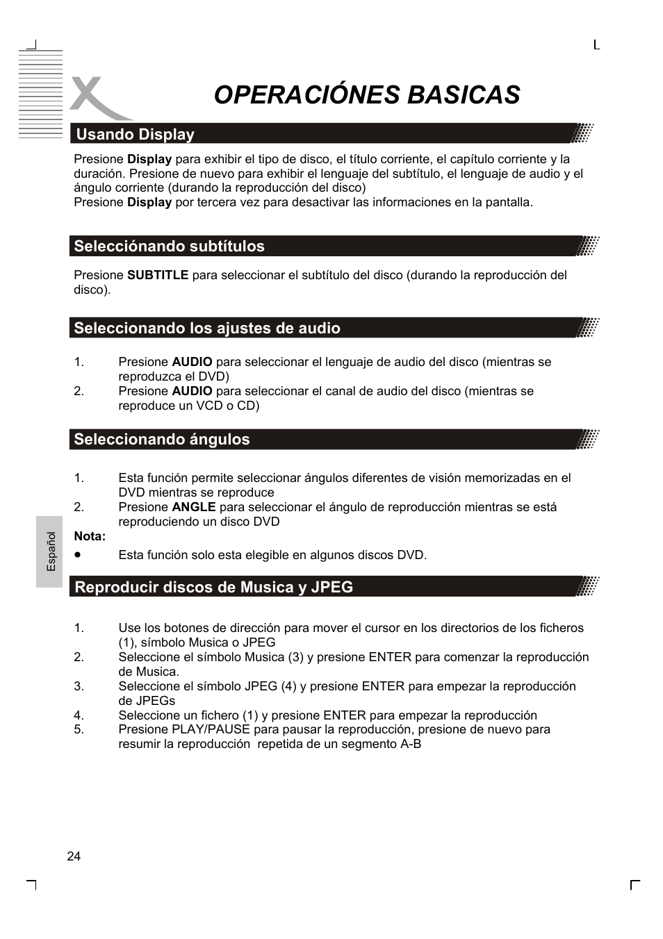 Operaciónes basicas | Xoro HMD 900 User Manual | Page 140 / 158