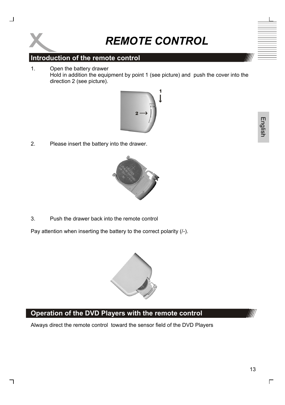 Remote control | Xoro HMD 900 User Manual | Page 51 / 158