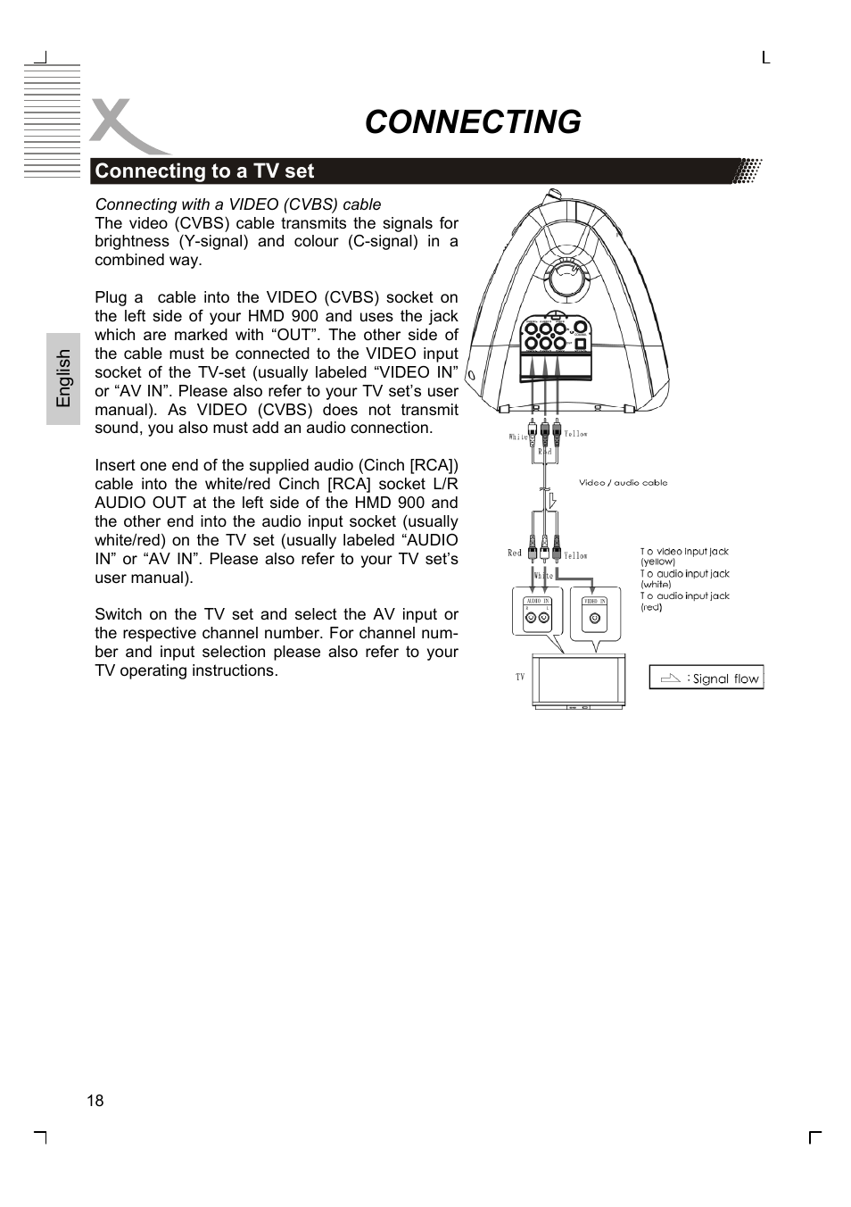 Connecting | Xoro HMD 900 User Manual | Page 56 / 158