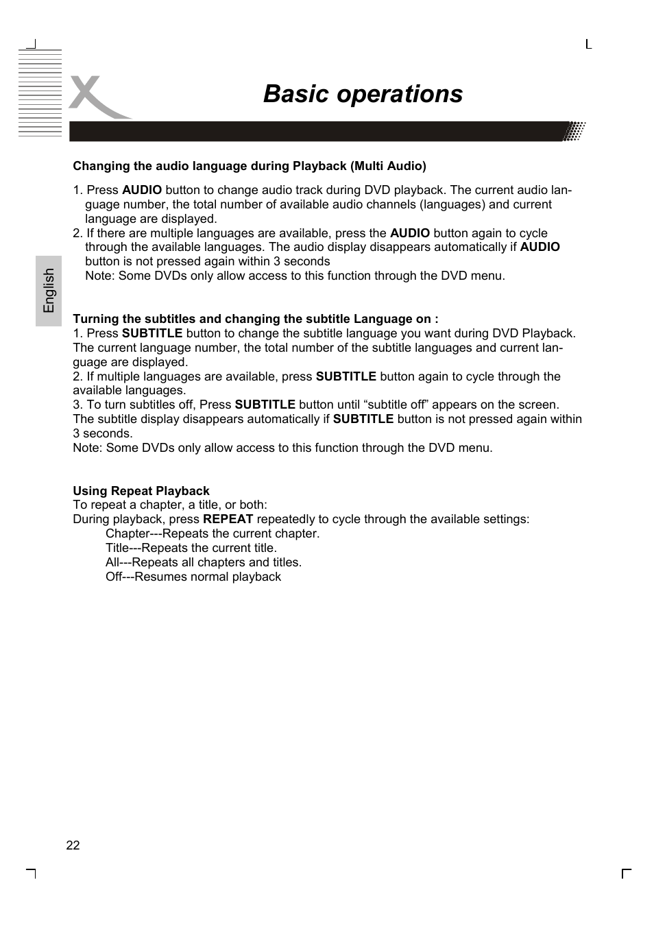 Basic operations | Xoro HMD 900 User Manual | Page 60 / 158