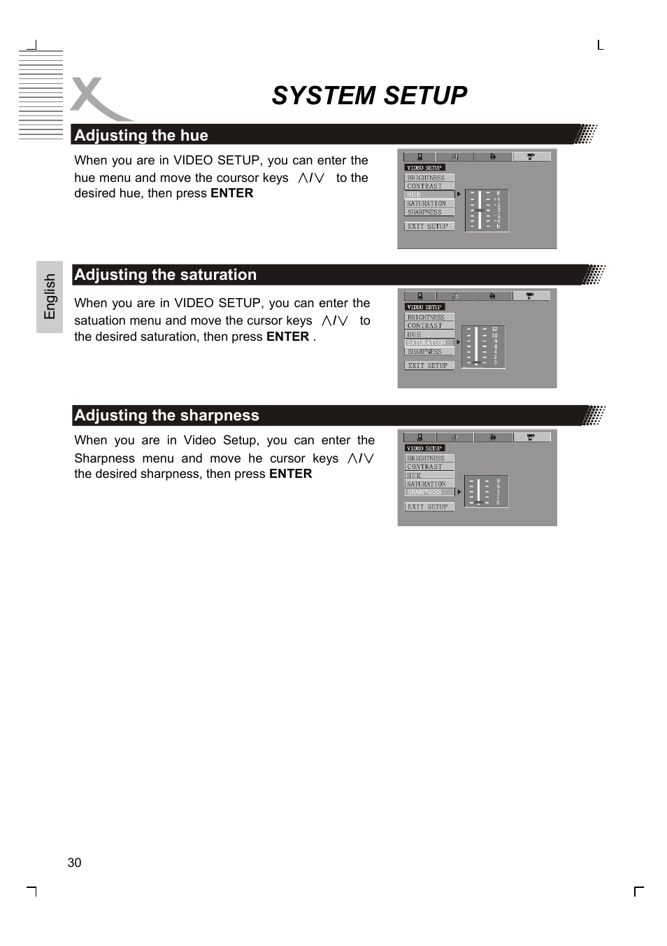 System setup | Xoro HMD 900 User Manual | Page 68 / 158