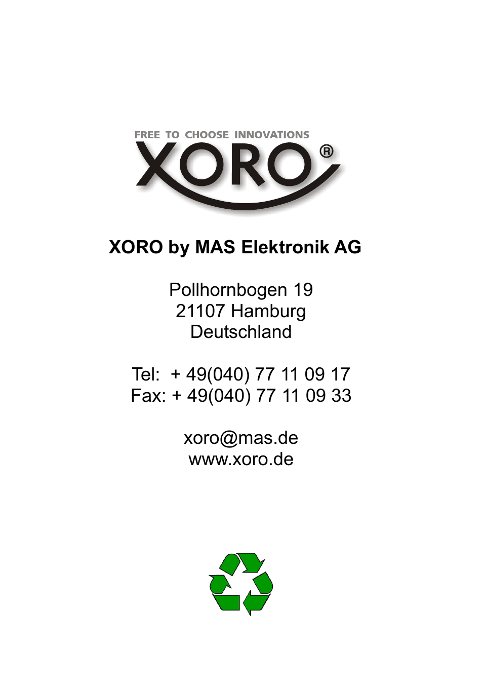 Xoro HSD 8550 User Manual | Page 142 / 142
