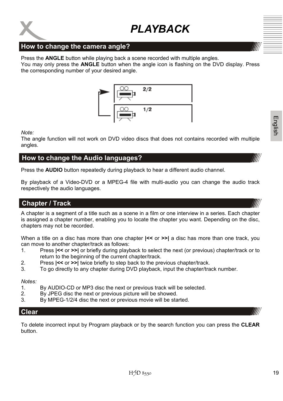 Playback | Xoro HSD 8550 User Manual | Page 65 / 142