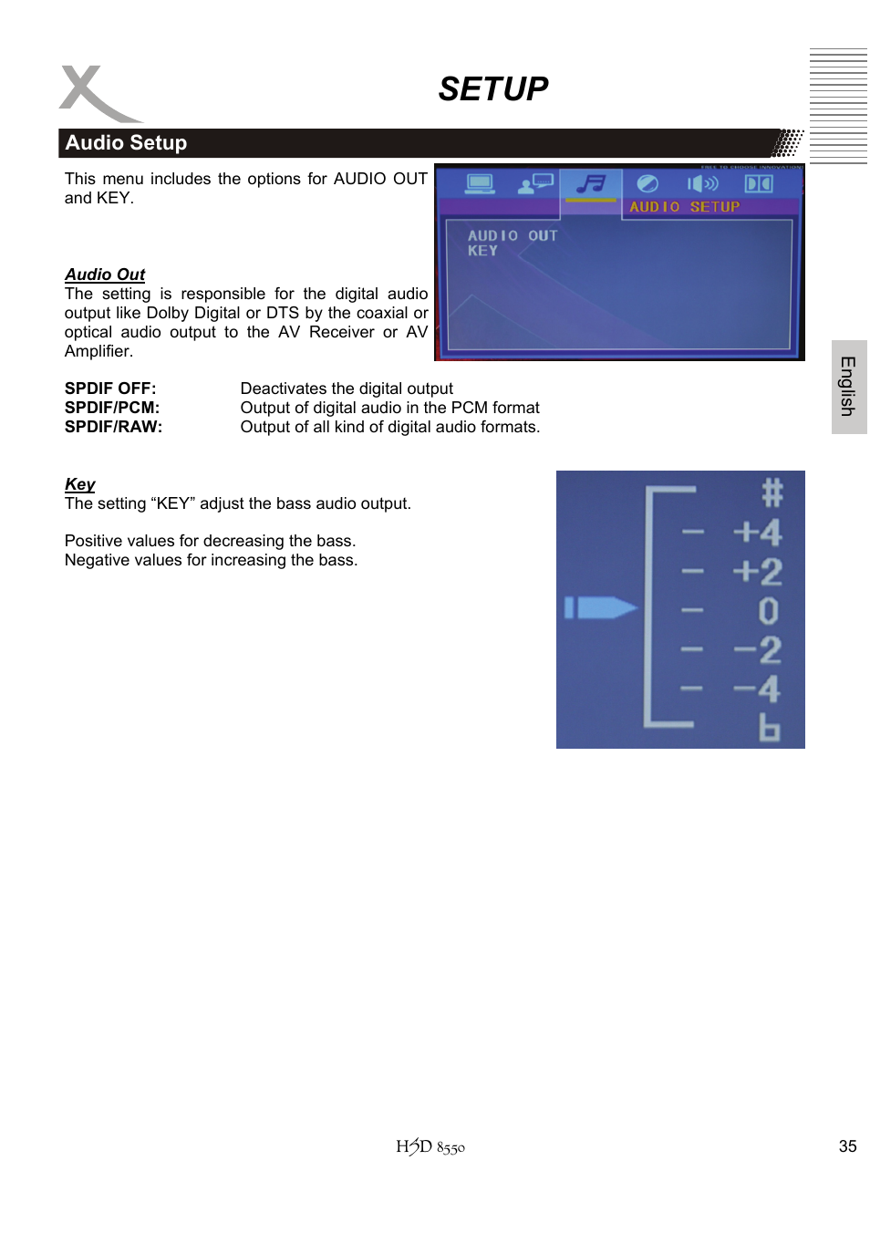 Setup | Xoro HSD 8550 User Manual | Page 81 / 142