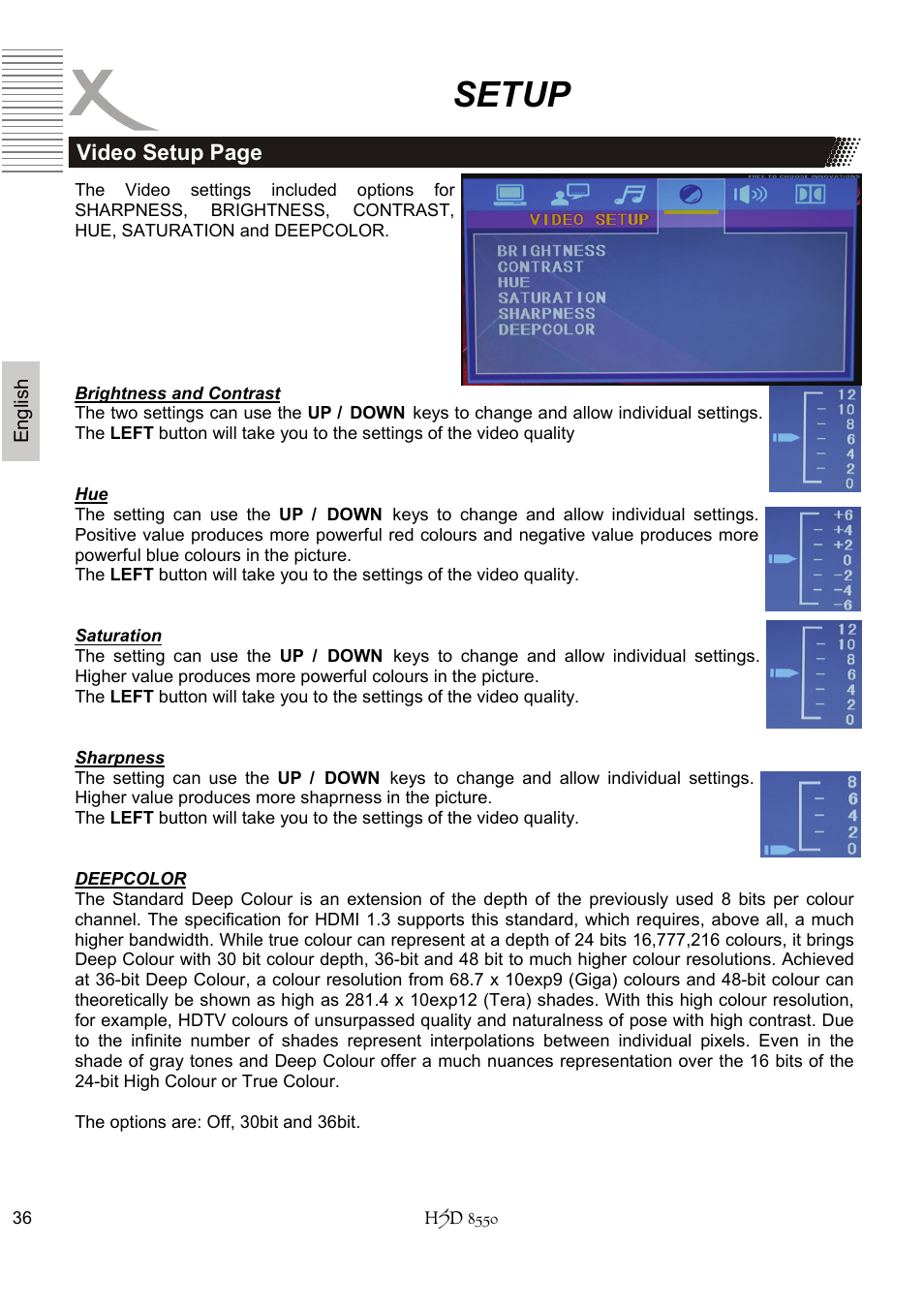 Setup | Xoro HSD 8550 User Manual | Page 82 / 142