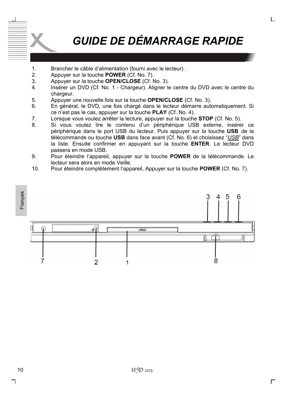 Guide de démarrage rapide | Xoro HSD 2225 User Manual | Page 140 / 176