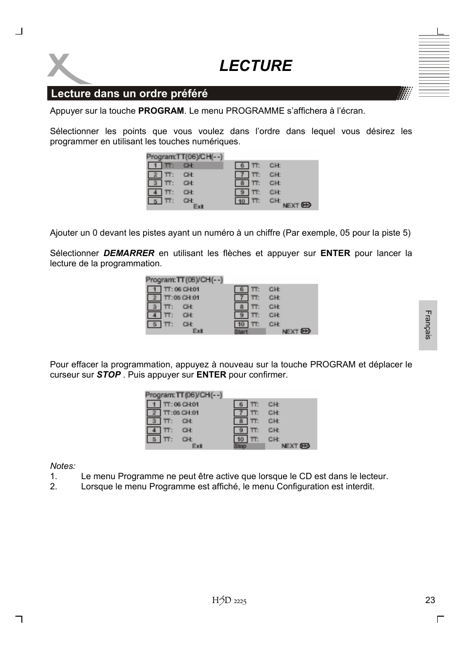 Lecture | Xoro HSD 2225 User Manual | Page 153 / 176