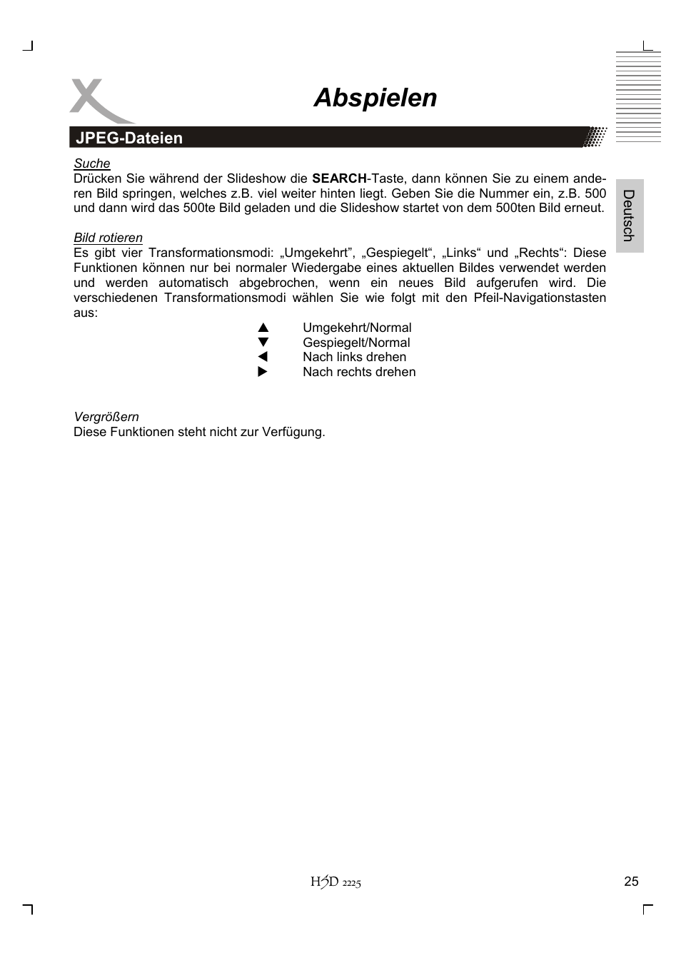Abspielen | Xoro HSD 2225 User Manual | Page 25 / 176