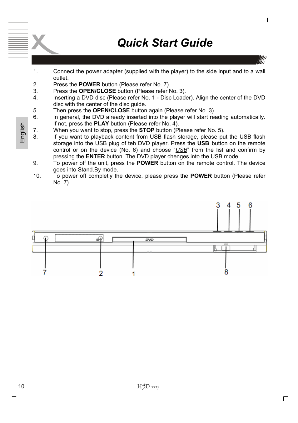 Quick start guide | Xoro HSD 2225 User Manual | Page 54 / 176