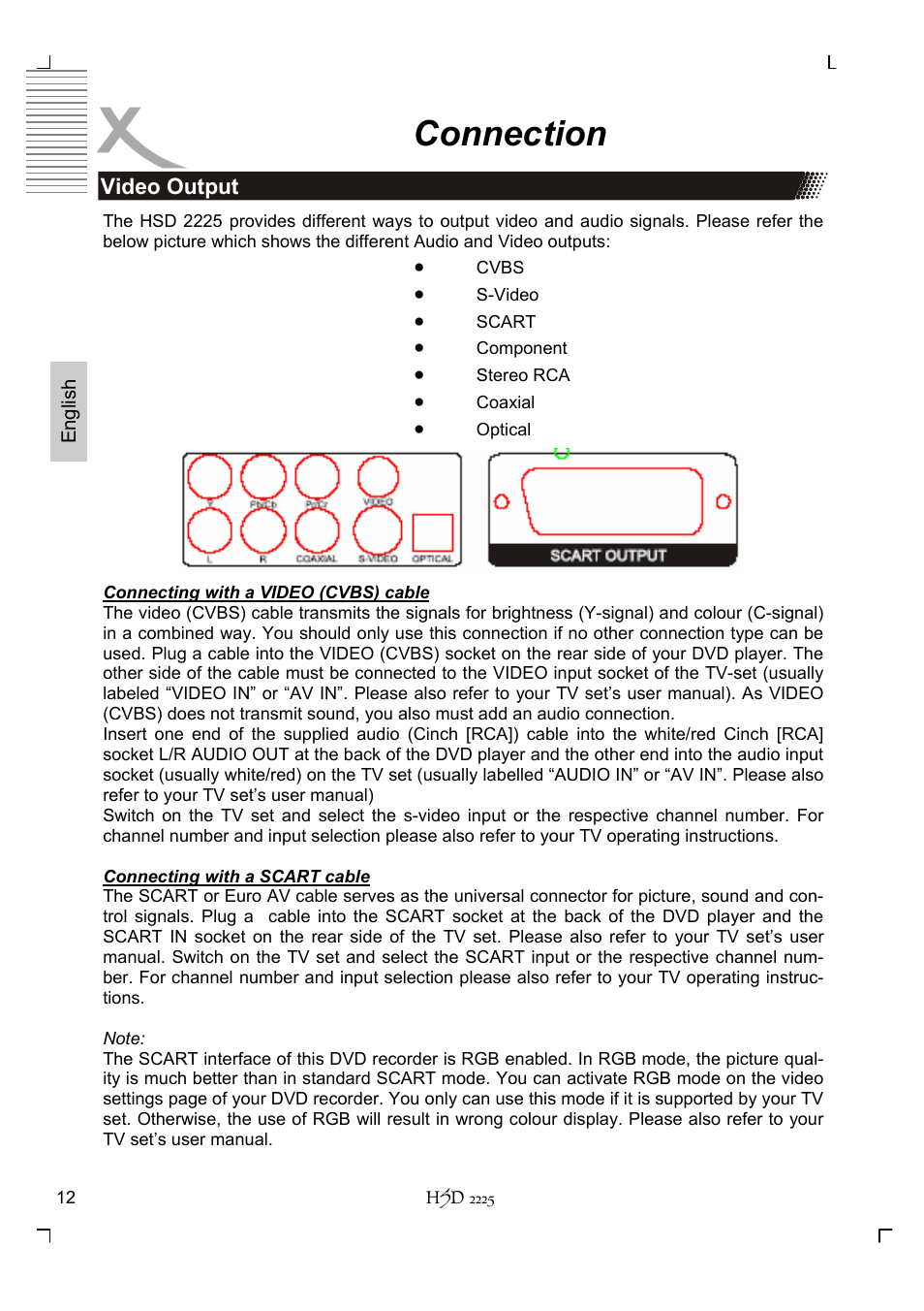 Connection | Xoro HSD 2225 User Manual | Page 56 / 176