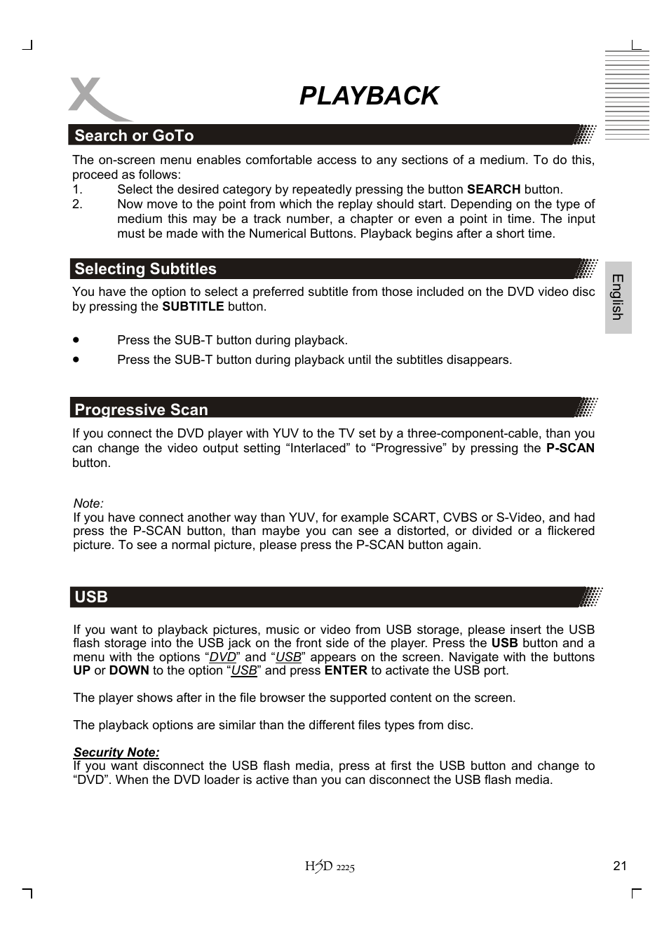 Playback | Xoro HSD 2225 User Manual | Page 65 / 176