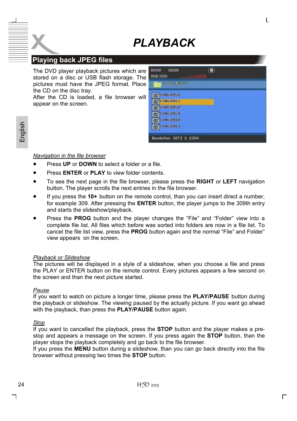 Playback | Xoro HSD 2225 User Manual | Page 68 / 176