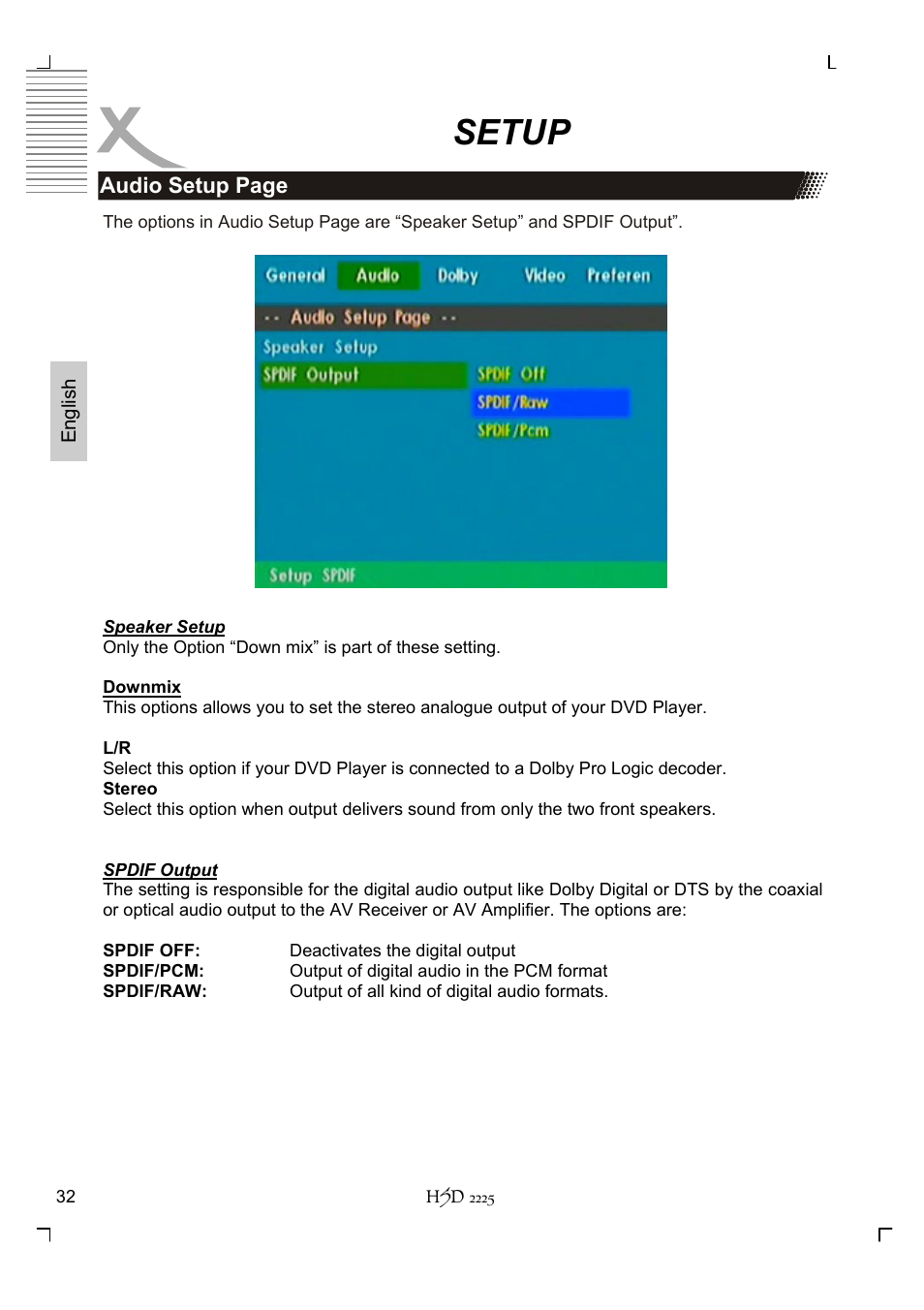 Setup | Xoro HSD 2225 User Manual | Page 76 / 176