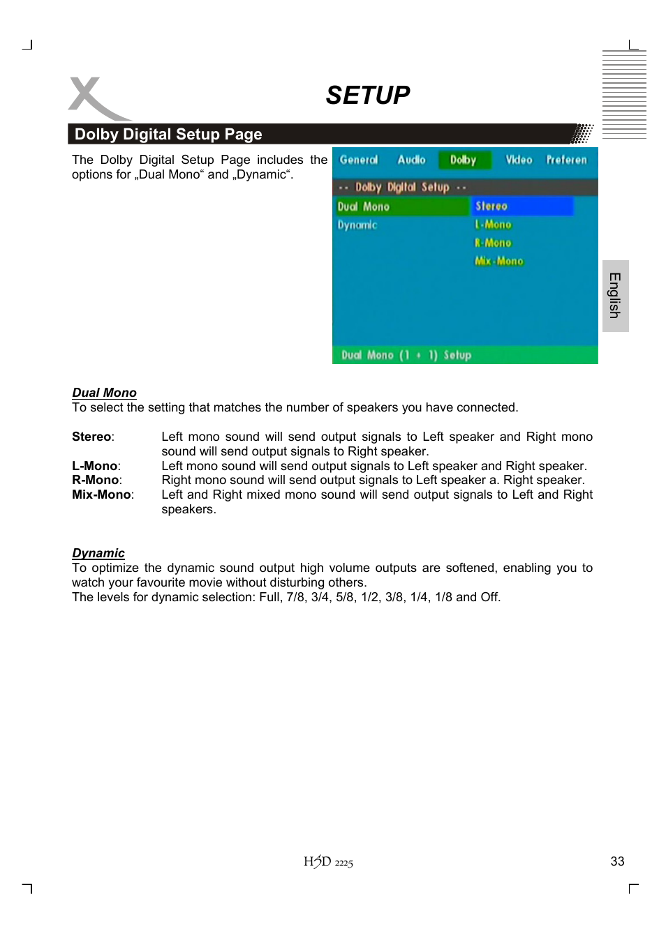 Setup | Xoro HSD 2225 User Manual | Page 77 / 176