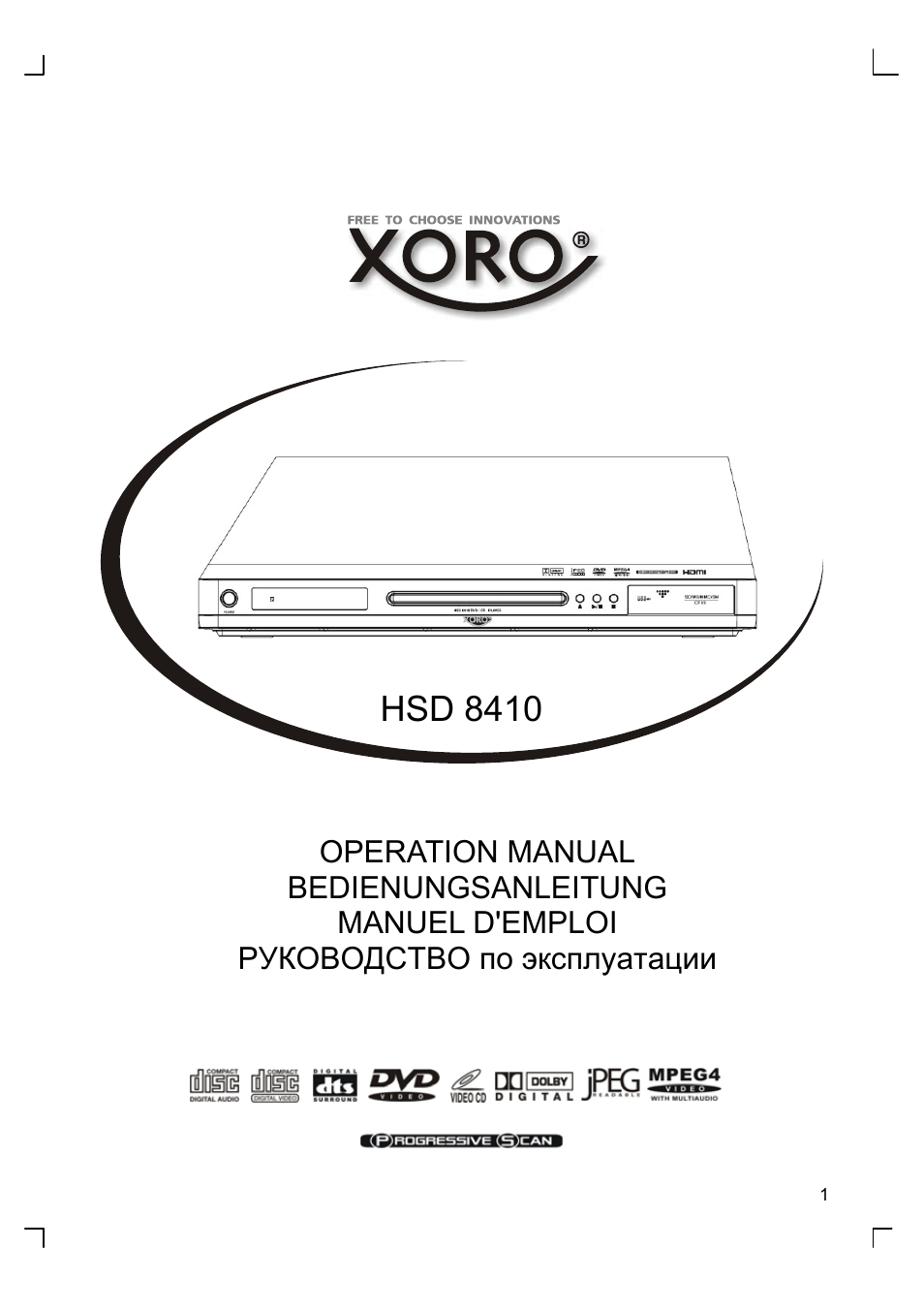 Xoro HSD 8410 User Manual | 201 pages