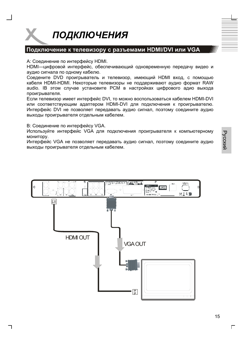 Подключения | Xoro HSD 8410 User Manual | Page 115 / 201