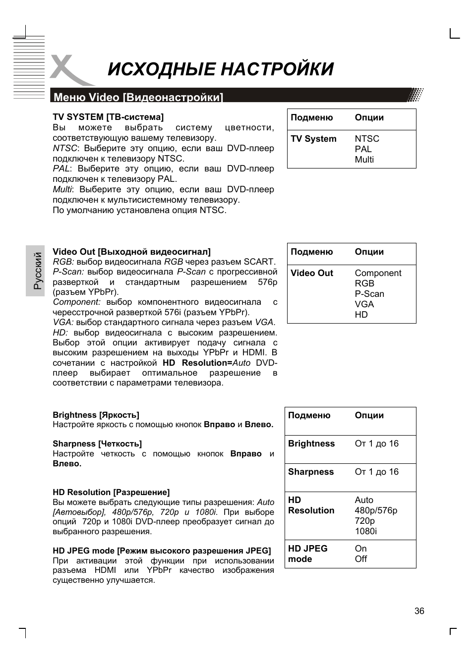 Исходные настройки | Xoro HSD 8410 User Manual | Page 136 / 201