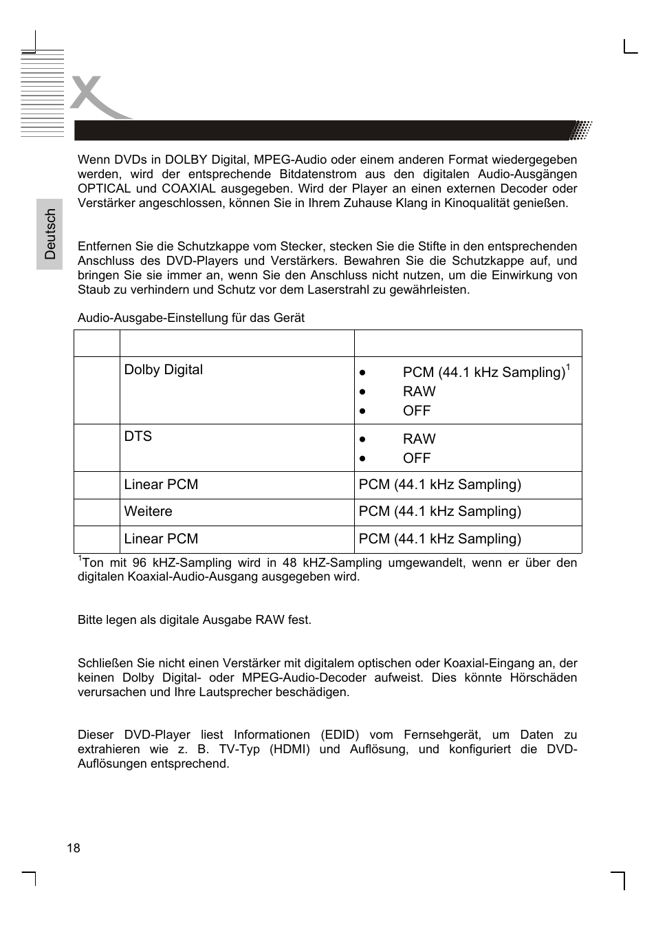 Anschlüsse | Xoro HSD 8410 User Manual | Page 18 / 201