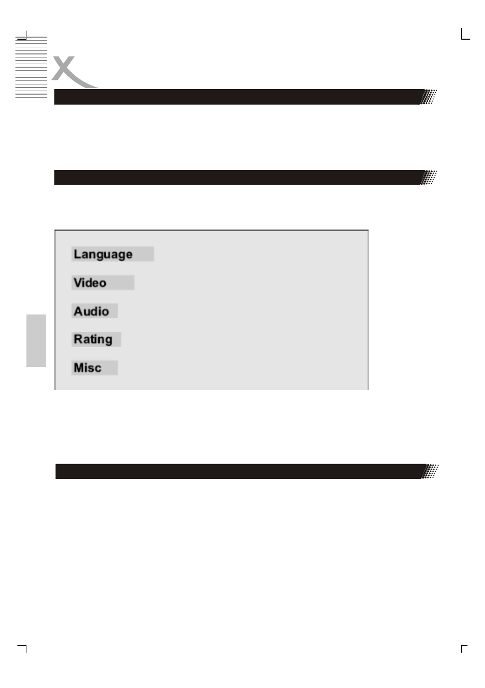 Réglages initiaux, Menu langues | Xoro HSD 8410 User Manual | Page 183 / 201